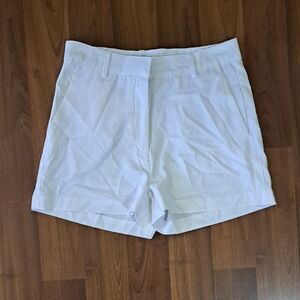 Streetwear Society White High-Waist Tailored Women's Shorts
